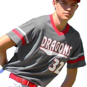 Adult "Classic Stripes" Cotton Blend Baseball Jersey - All Sports Uniforms